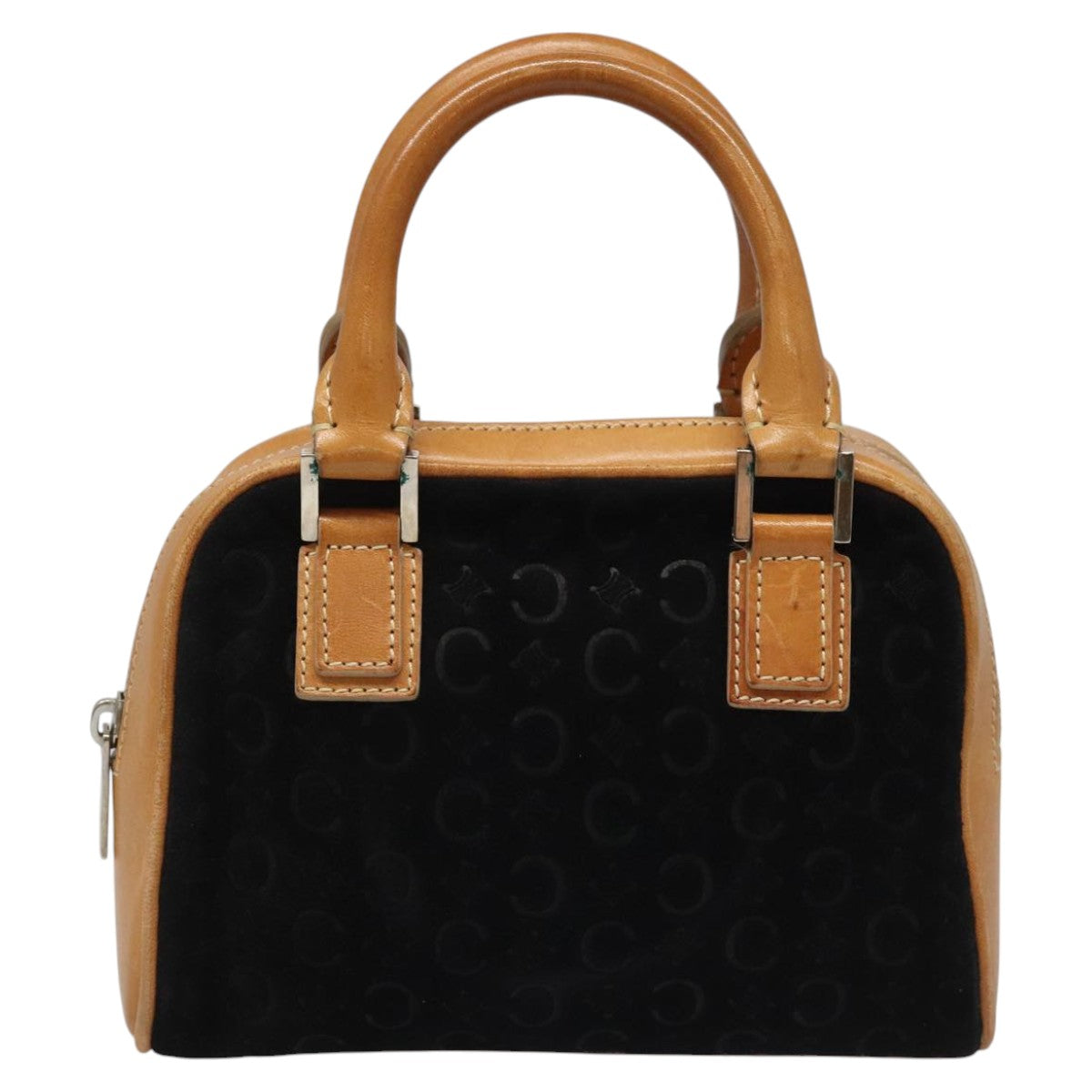 Céline Macadam Black Suede Handbag (Pre-Owned)