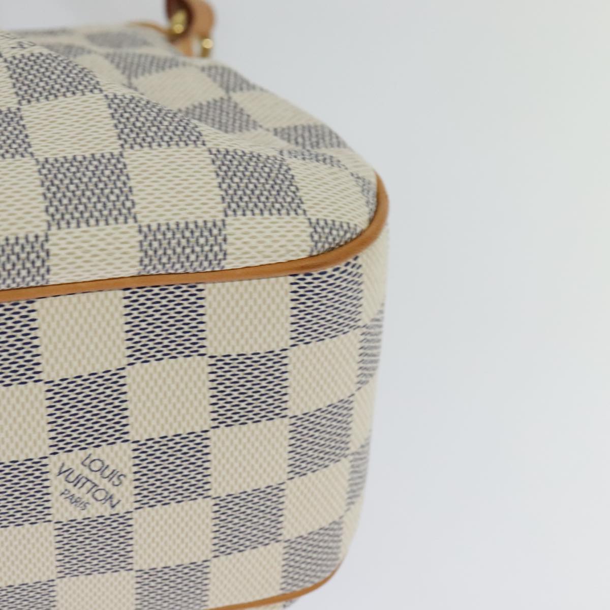 Louis Vuitton Siracusa Beige Canvas Shoulder Bag (Pre-Owned)