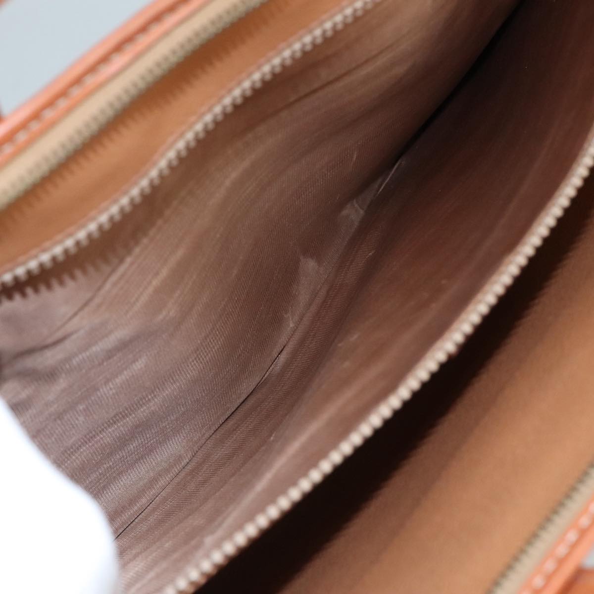 Céline Macadam Brown Canvas Briefcase Bag (Pre-Owned)