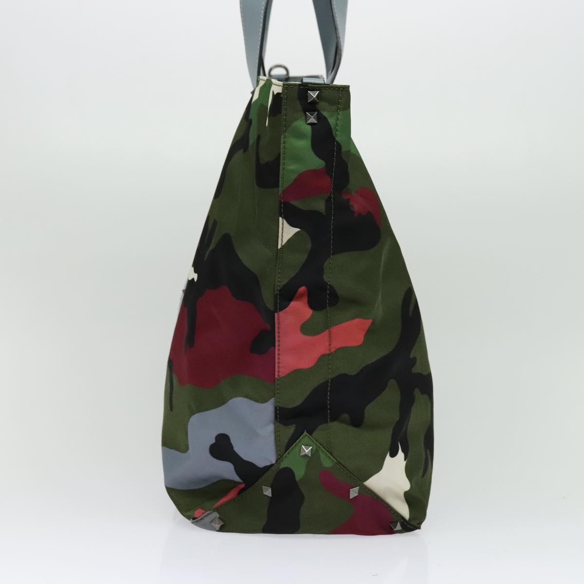 Valentino Garavani Green Nylon Tote Bag (Pre-Owned)