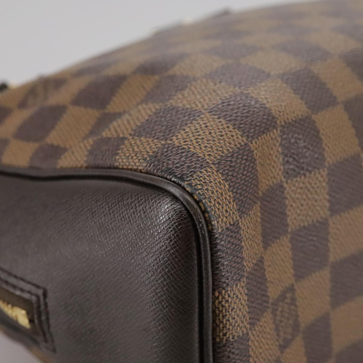 Louis Vuitton Triana Brown Canvas Handbag (Pre-Owned)