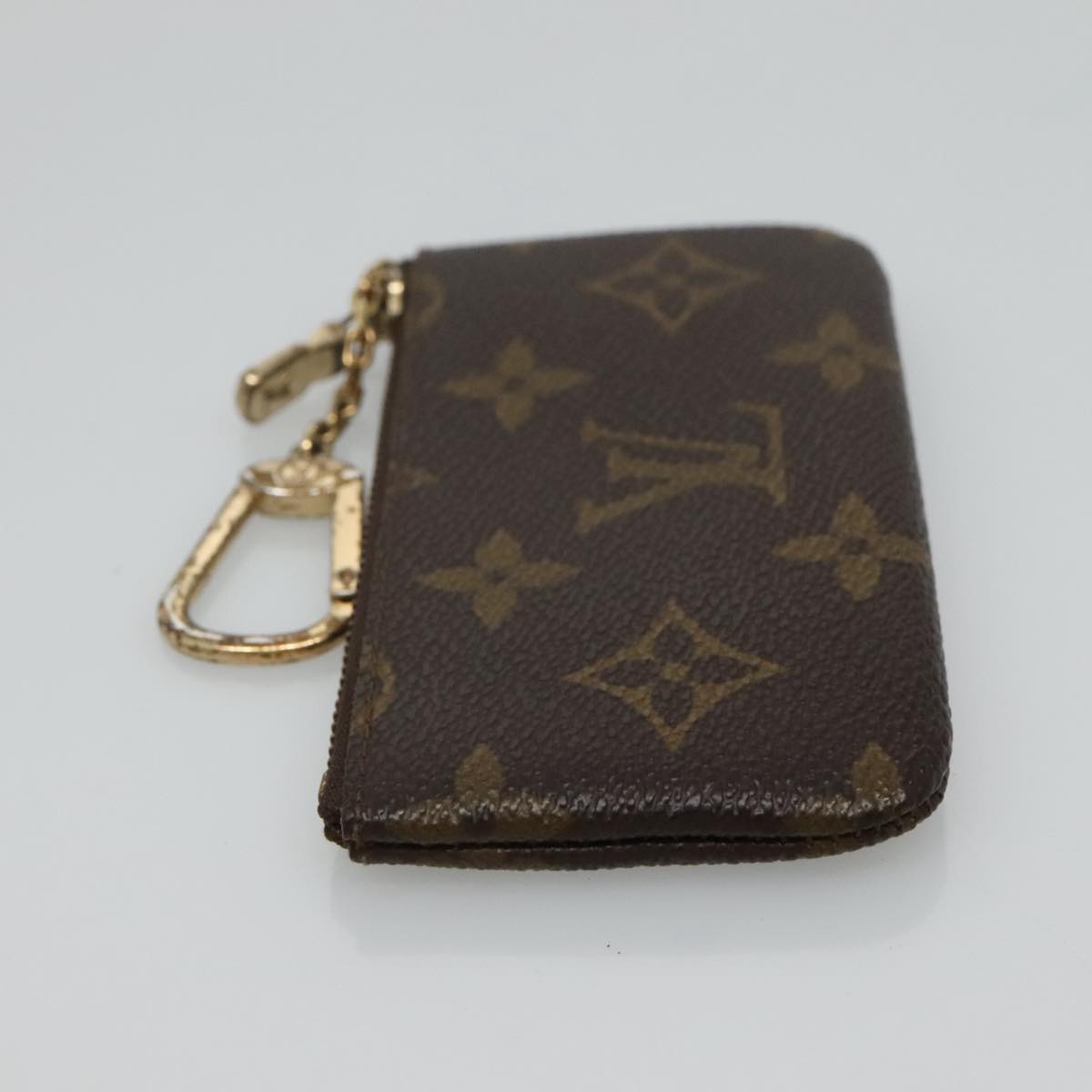 Louis Vuitton Pochette Clés Brown Canvas Wallet (Pre-Owned)
