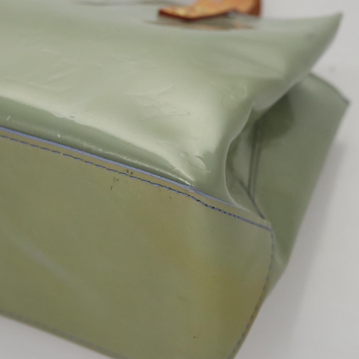 Louis Vuitton Reade Blue Patent Leather Handbag (Pre-Owned)