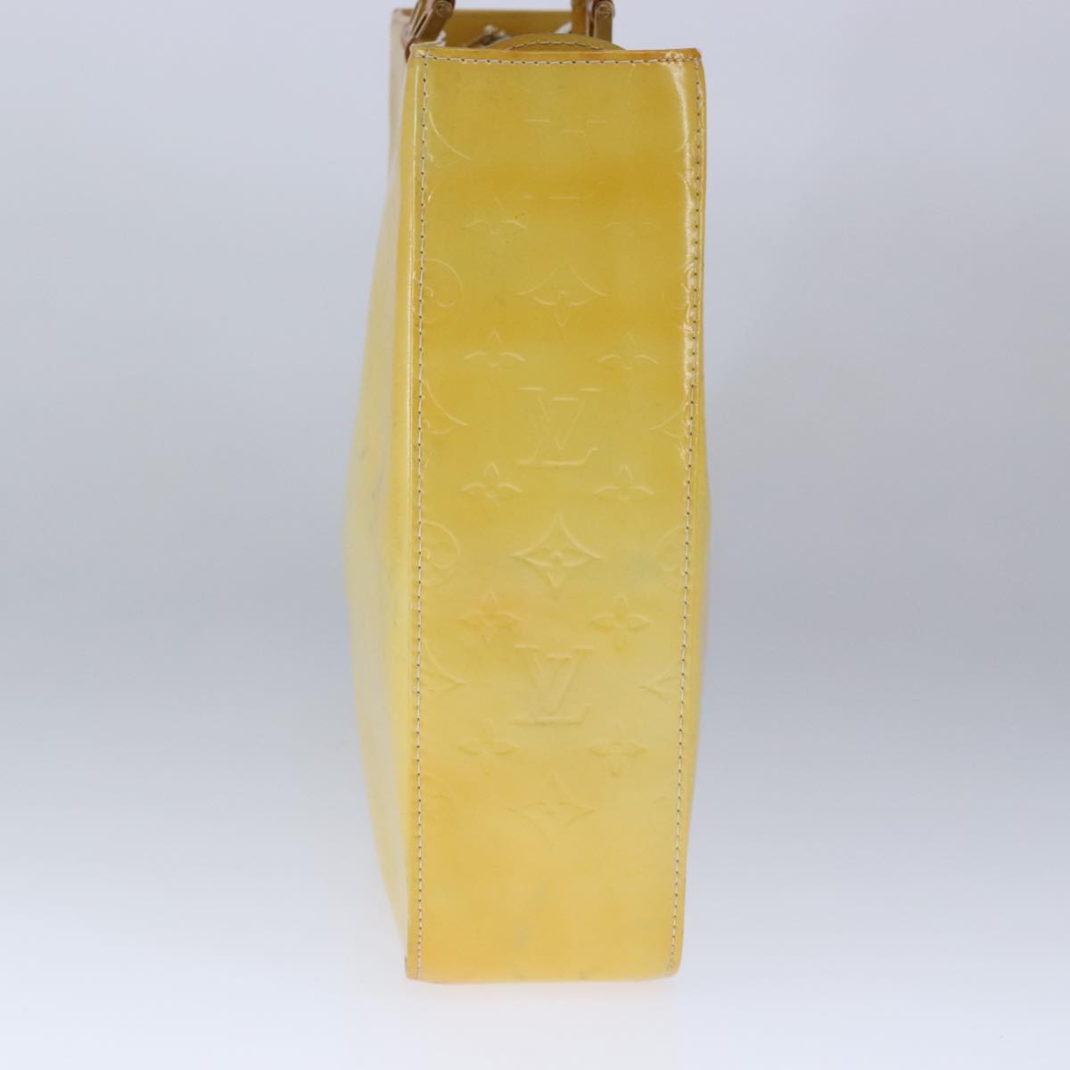 Louis Vuitton Columbus Yellow Patent Leather Tote Bag (Pre-Owned)