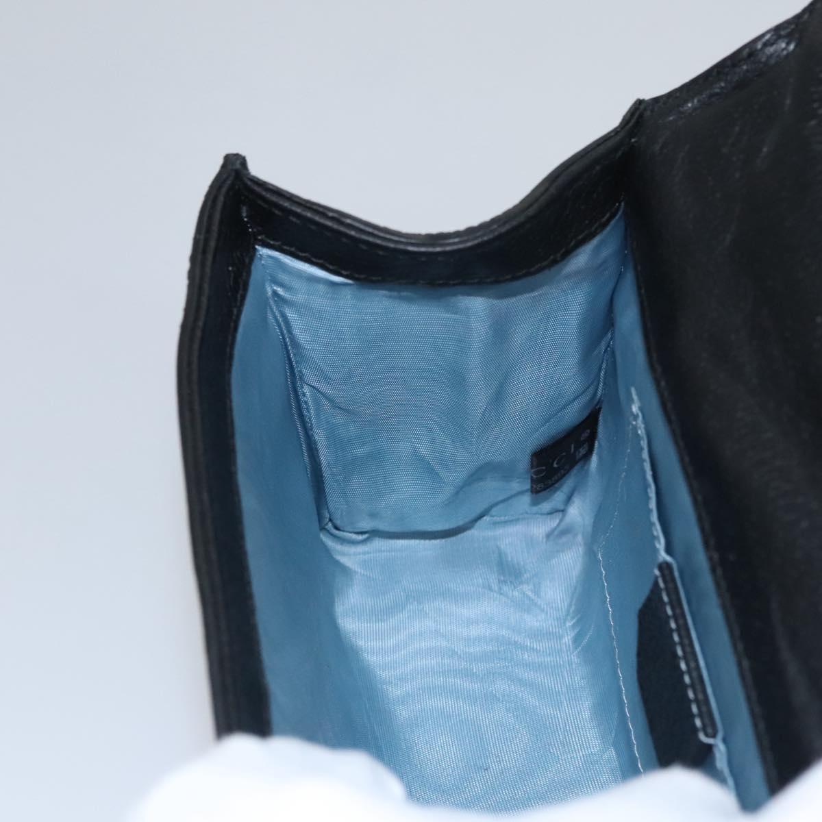 Gucci Padlock Black Leather Shoulder Bag (Pre-Owned)