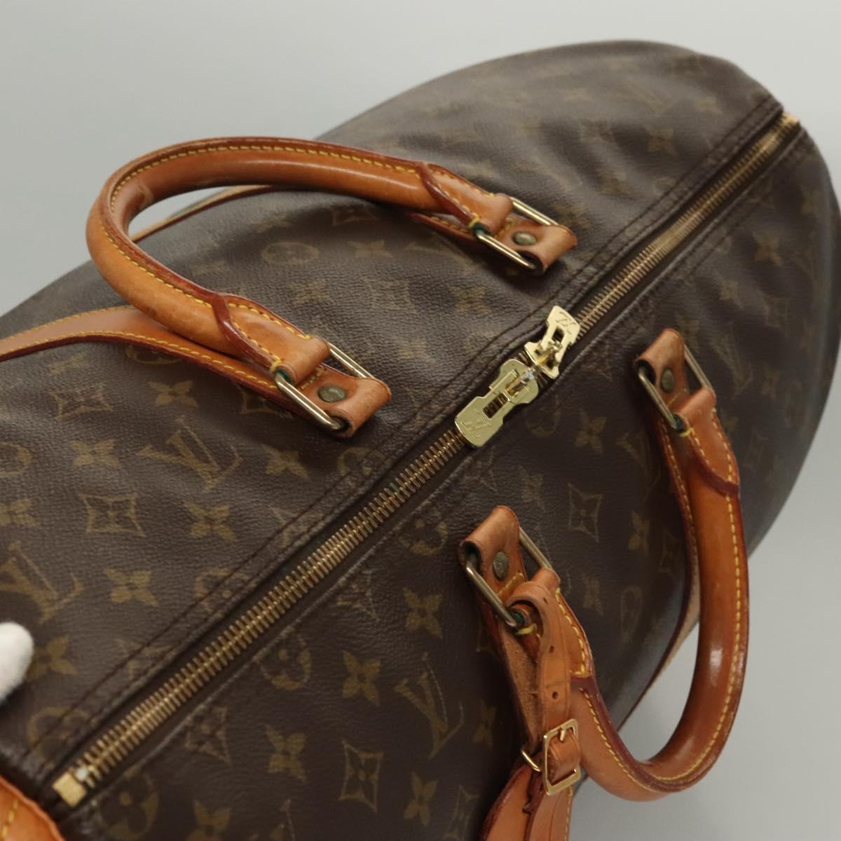 Louis Vuitton Keepall 45 Brown Canvas Travel Bag (Pre-Owned)