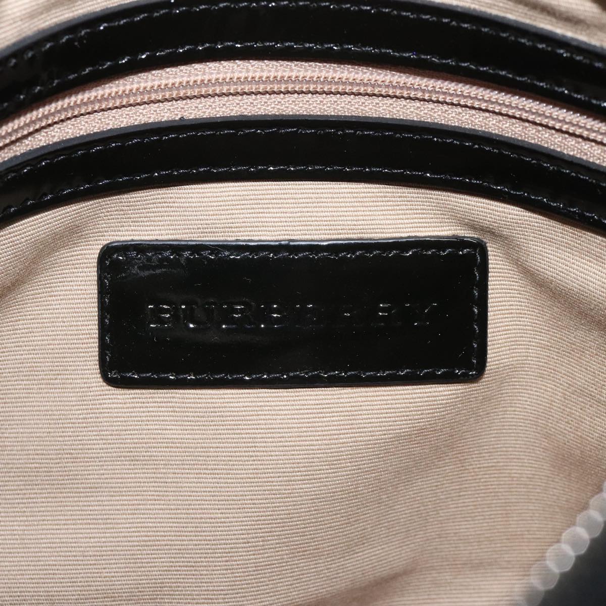 Burberry Nova Check Beige Canvas Shoulder Bag (Pre-Owned)