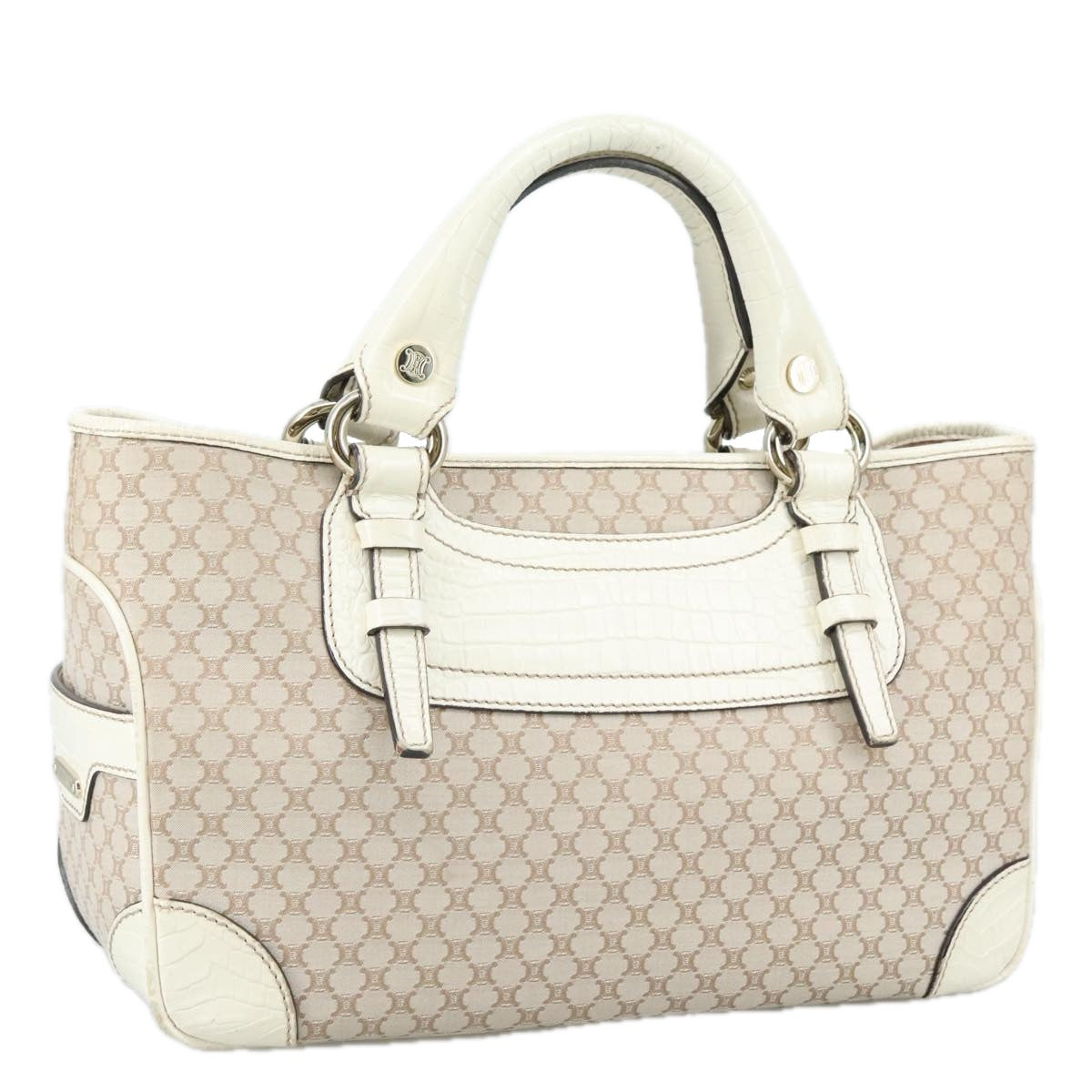 Céline Boogie Beige Canvas Handbag (Pre-Owned)