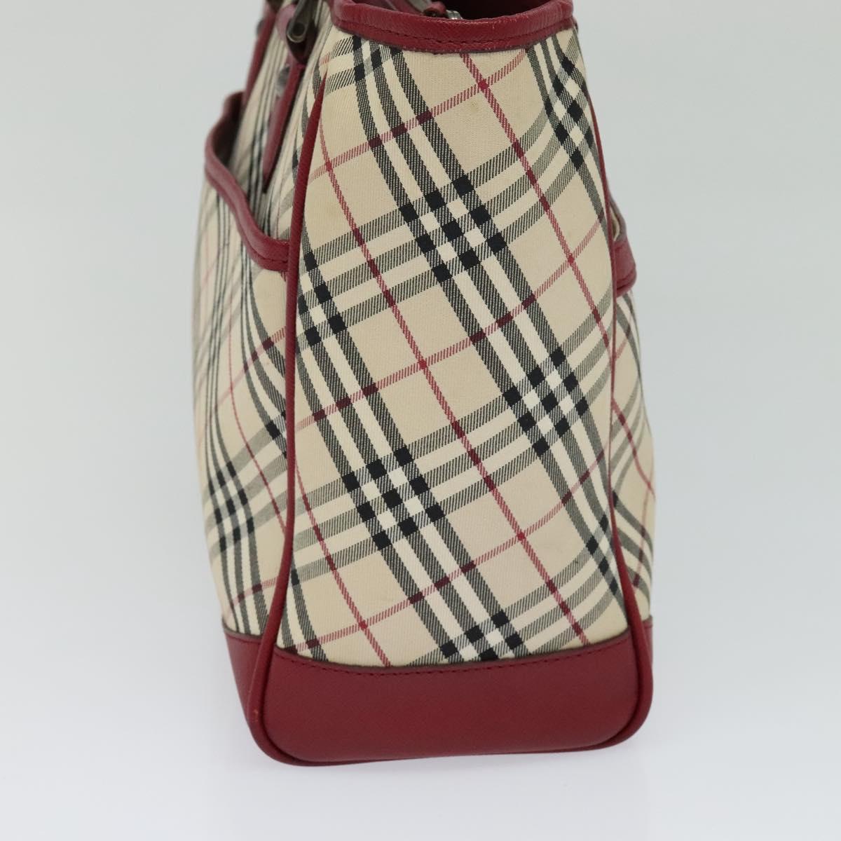 Burberry Nova Check Beige Canvas Tote Bag (Pre-Owned)