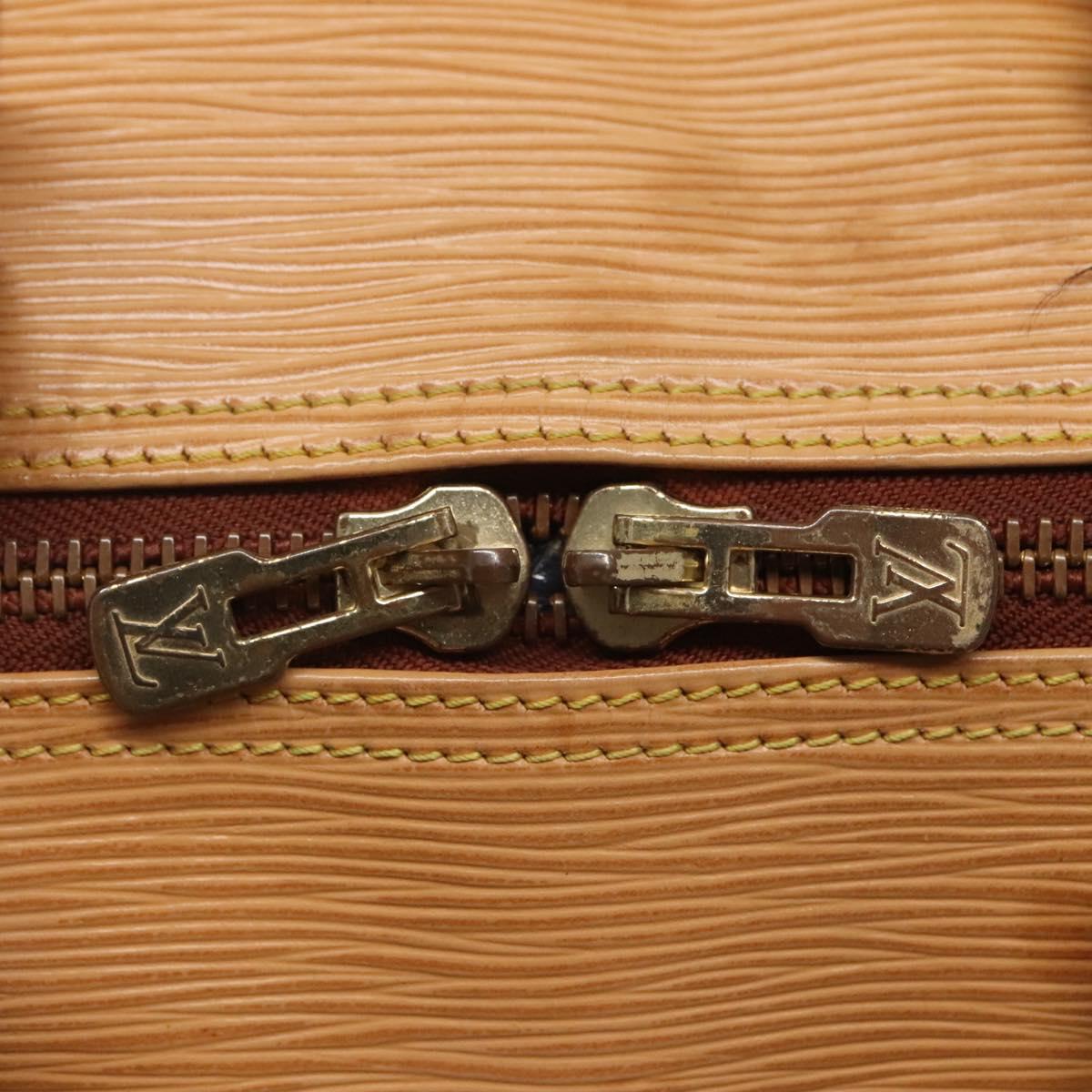 Louis Vuitton Keepall 50 Beige Leather Travel Bag (Pre-Owned)