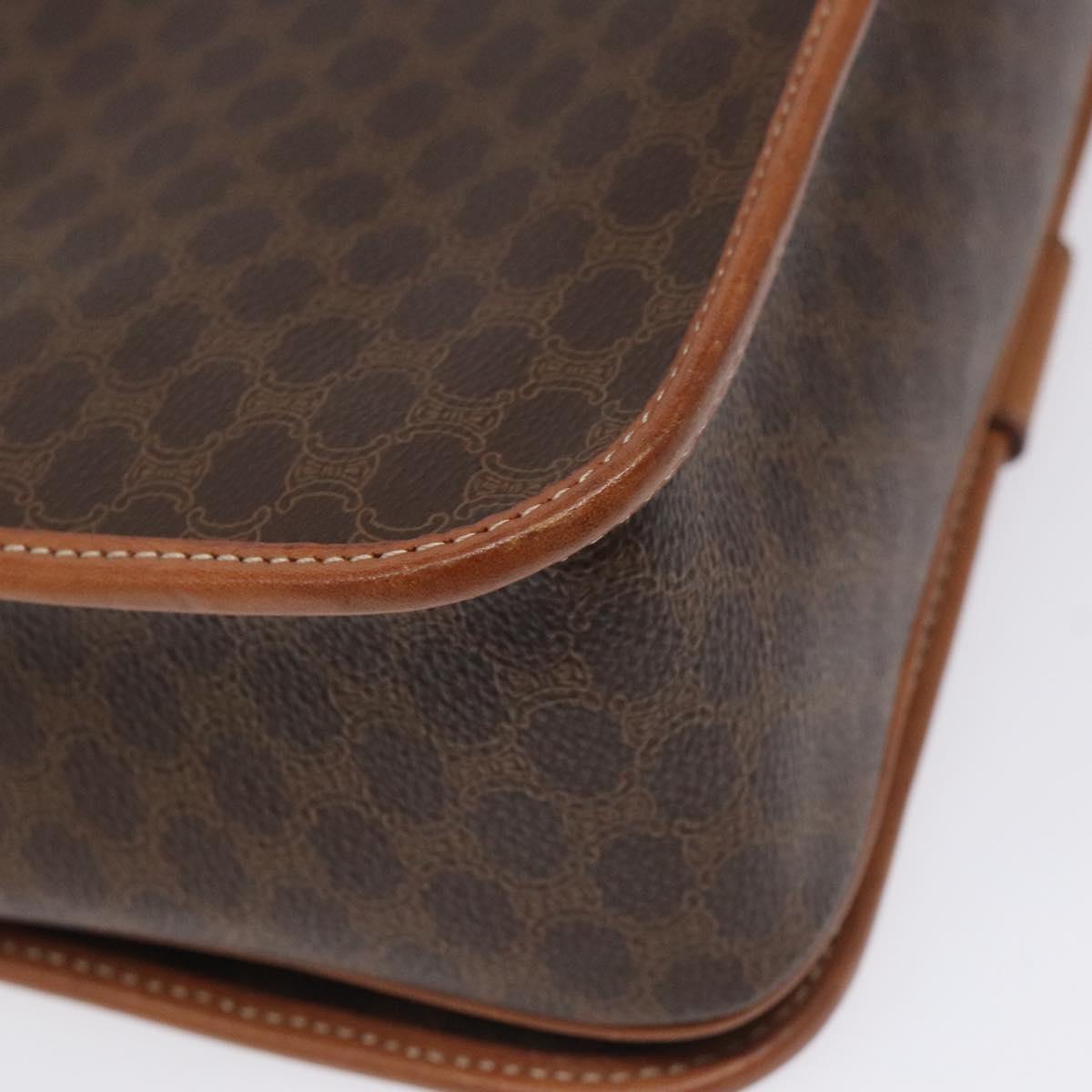 Céline Macadam Brown Canvas Shoulder Bag (Pre-Owned)
