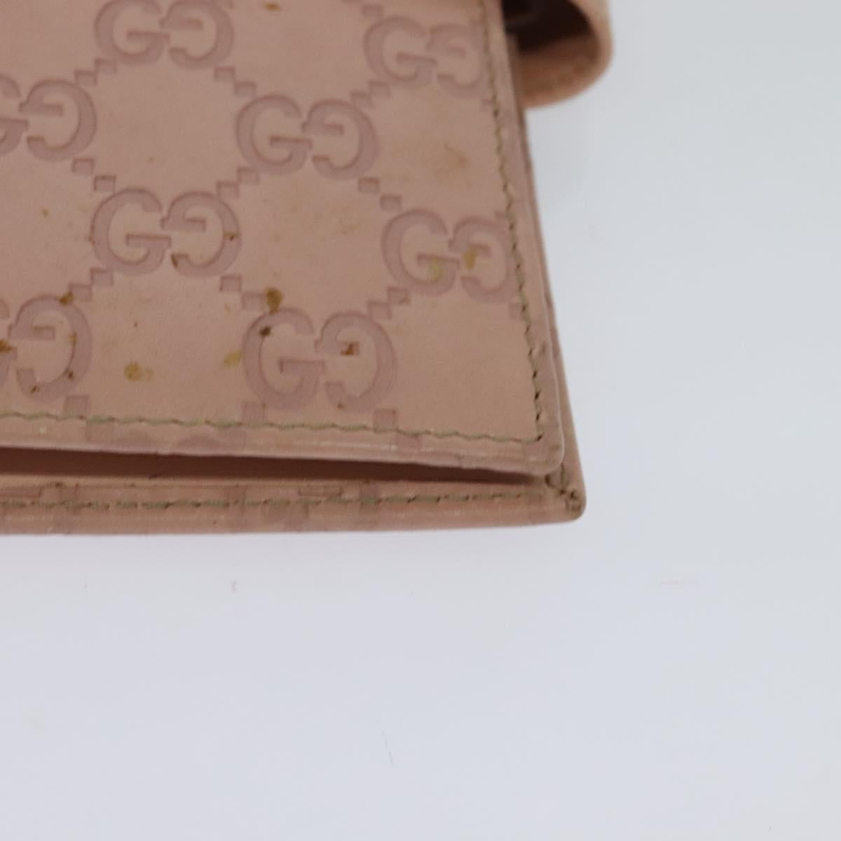 Gucci Couverture Agenda Pink Leather Wallet (Pre-Owned)