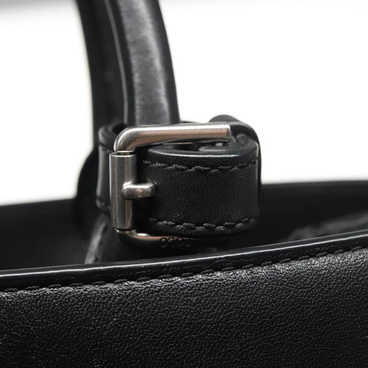Ralph Lauren Polo Black Leather Tote Bag (Pre-Owned)