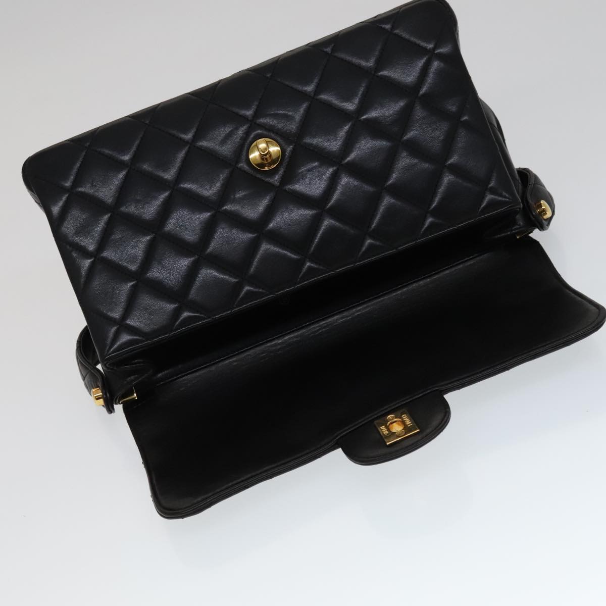Chanel Timeless/Classique Black Leather Handbag (Pre-Owned)