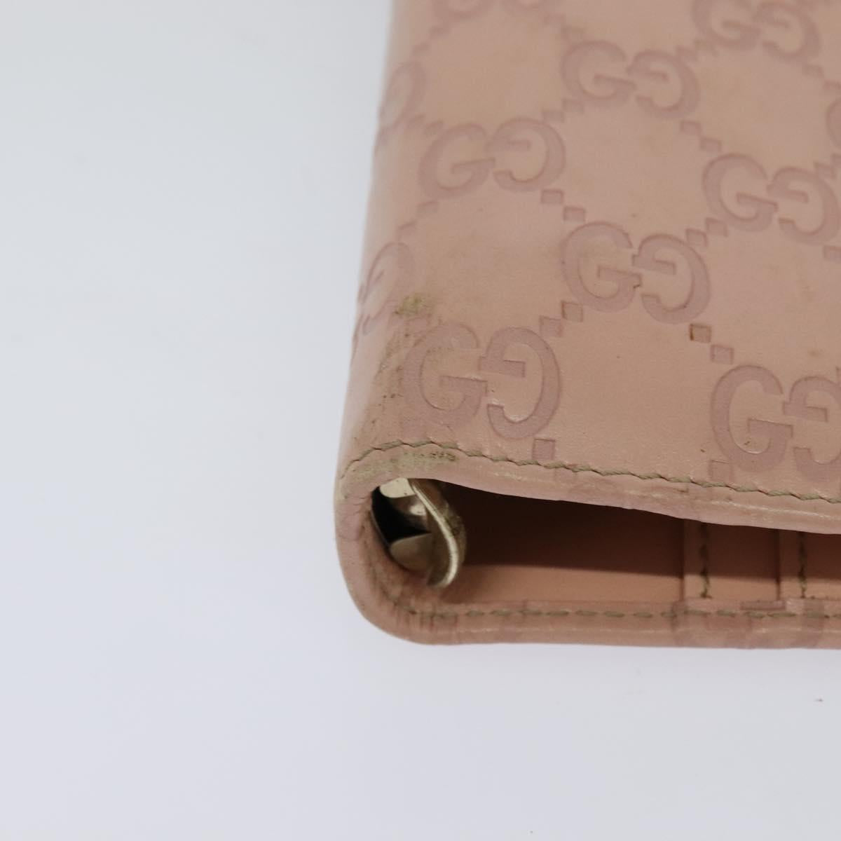 Gucci Couverture Agenda Pink Leather Wallet (Pre-Owned)