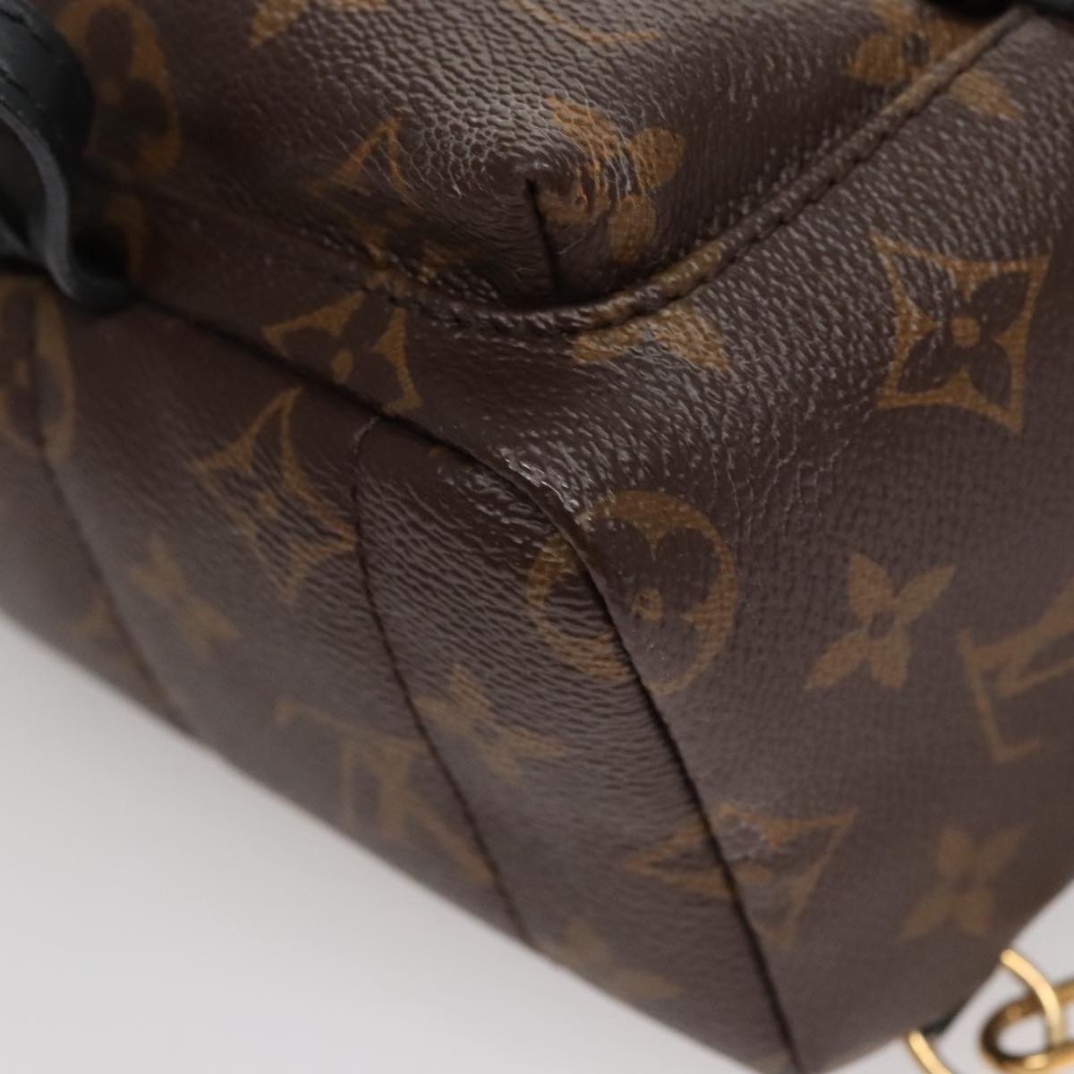 Louis Vuitton Palm Springs Mini Brown Canvas Backpack Bag (Pre-Owned)