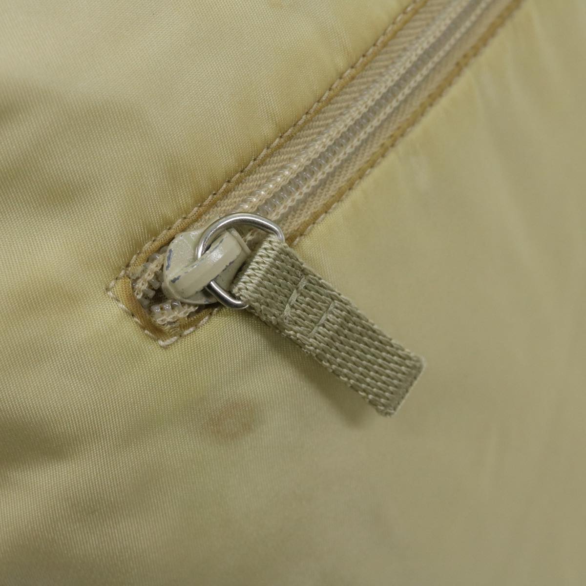 Prada Tessuto Beige Synthetic Shoulder Bag (Pre-Owned)