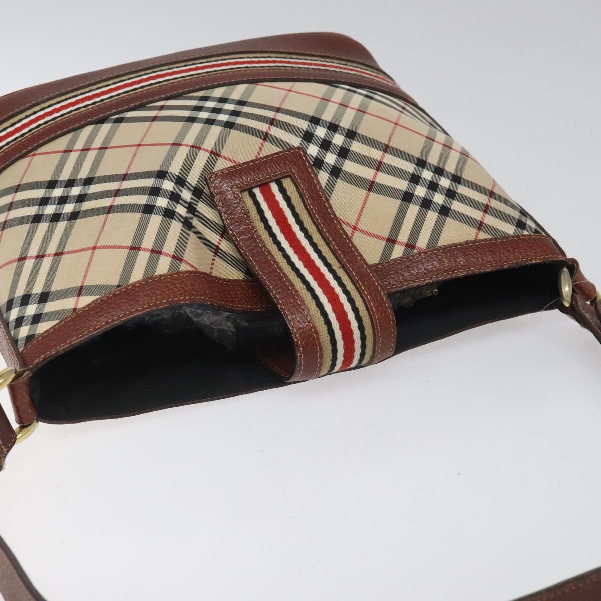 Burberry Nova Check Beige Ceramic Shoulder Bag (Pre-Owned)