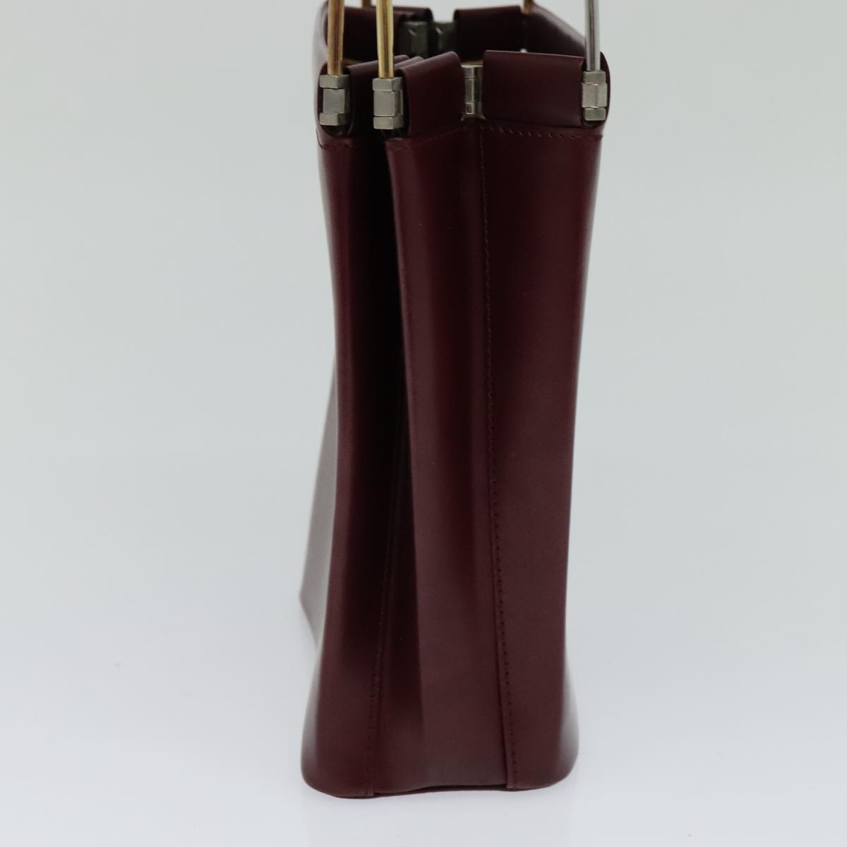 Cartier Trinity Burgundy Leather Handbag (Pre-Owned)
