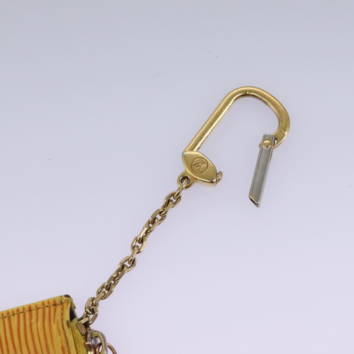Louis Vuitton Pochette Clés Yellow Leather Wallet (Pre-Owned)