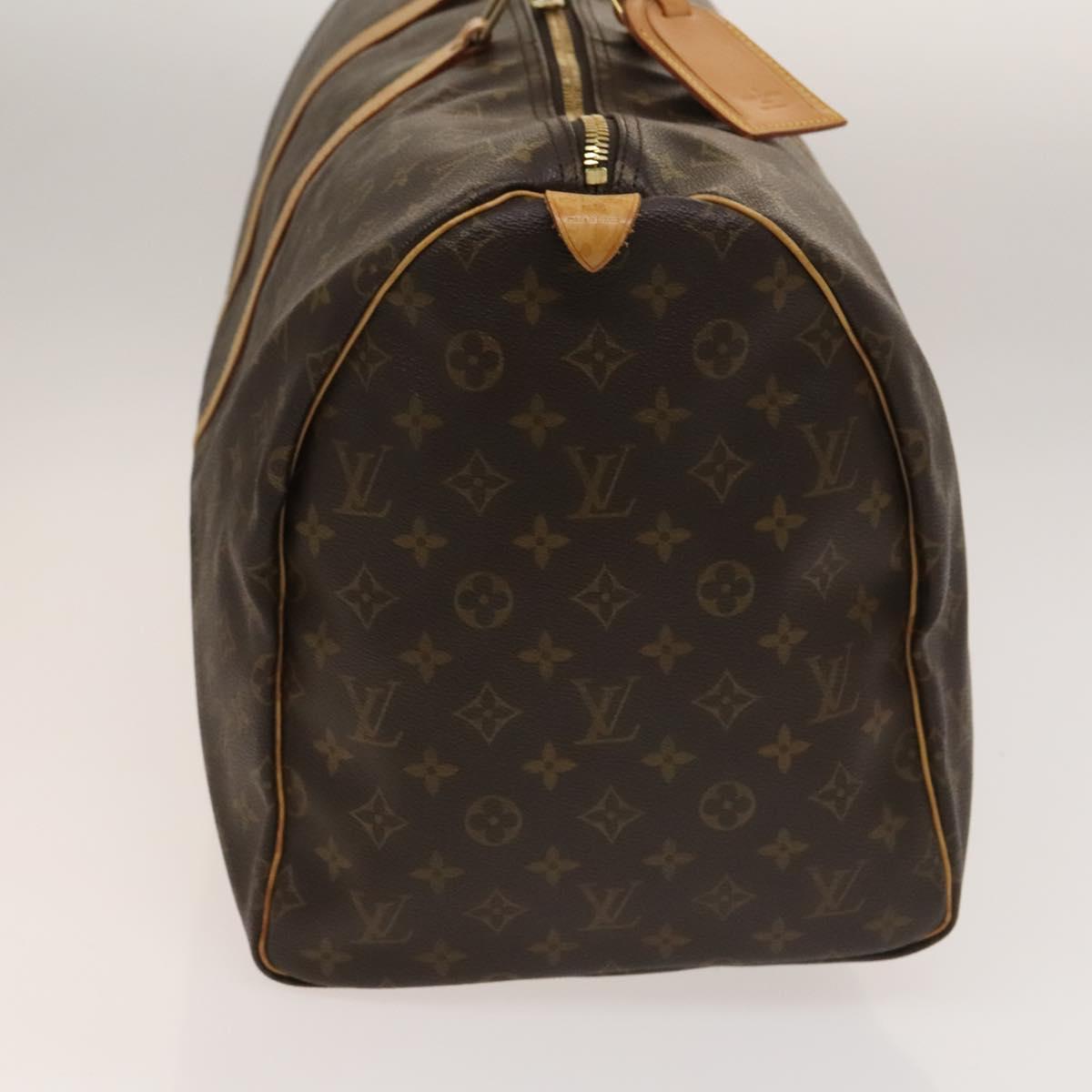 Louis Vuitton Keepall 55 Brown Canvas Travel Bag (Pre-Owned)