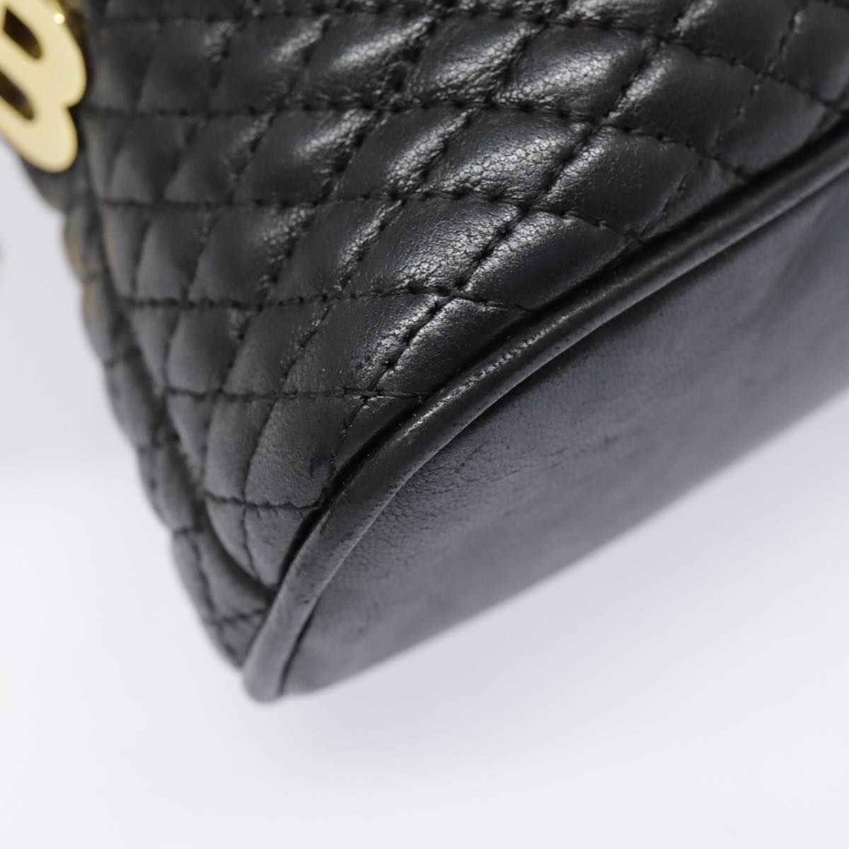 Bally Black Leather Shoulder Bag (Pre-Owned)