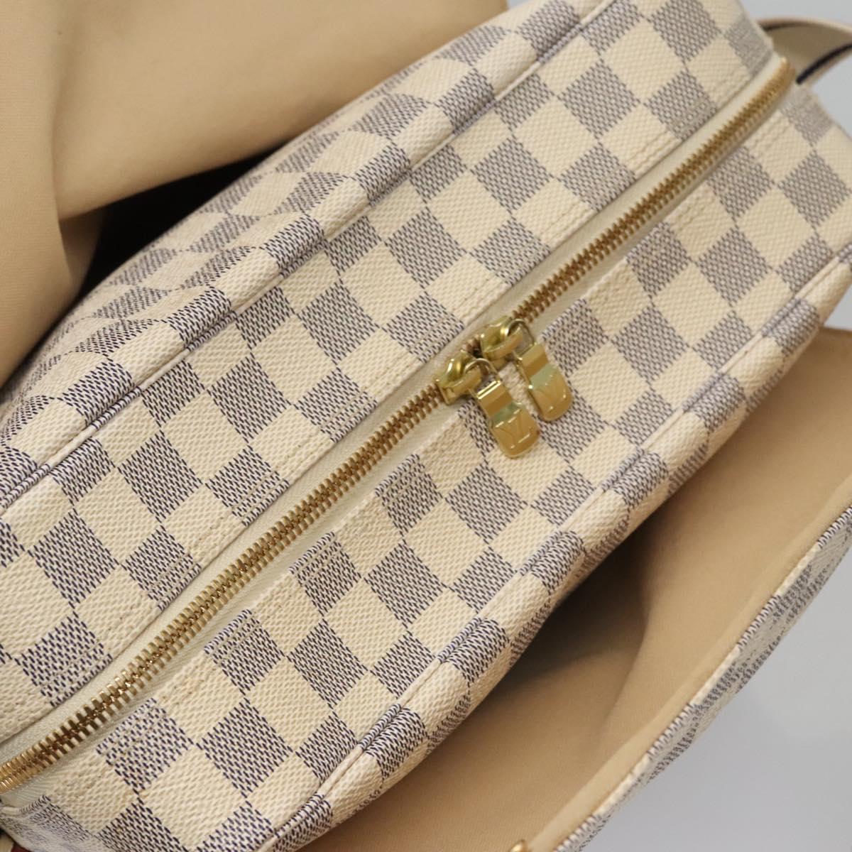 Louis Vuitton Naviglio White Canvas Shoulder Bag (Pre-Owned)