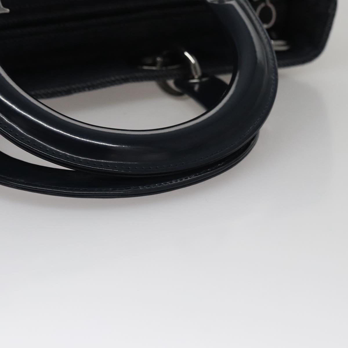 Dior Lady Dior Navy Denim - Jeans Handbag (Pre-Owned)