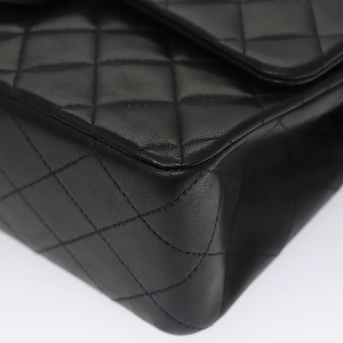 Chanel Timeless Black Leather Shoulder Bag (Pre-Owned)