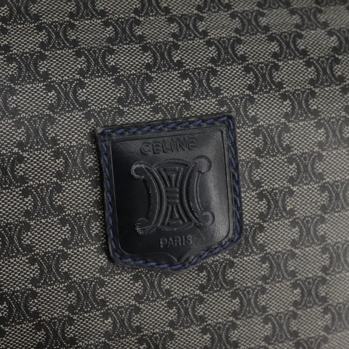 Céline Macadam Navy Canvas Handbag (Pre-Owned)