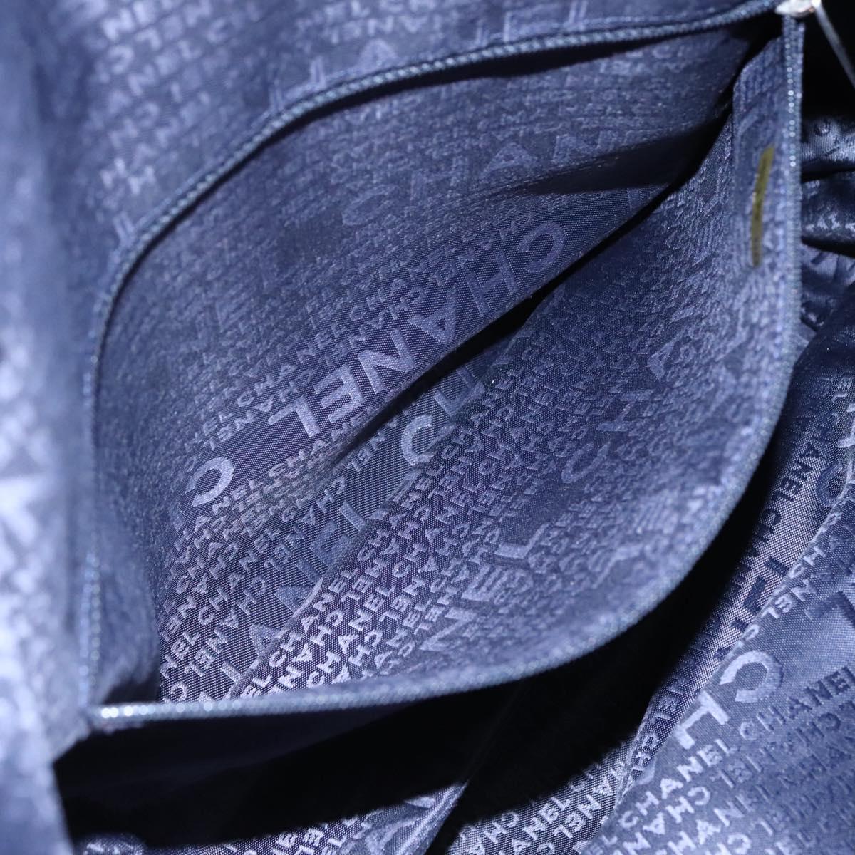 Chanel Navy Canvas Tote Bag (Pre-Owned)