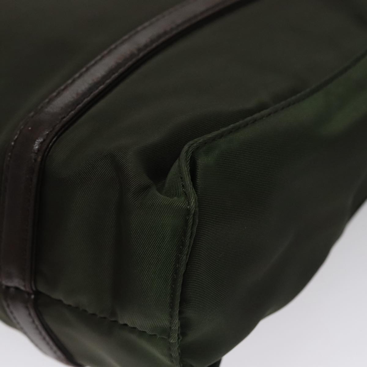 Prada Tessuto Khaki Synthetic Tote Bag (Pre-Owned)