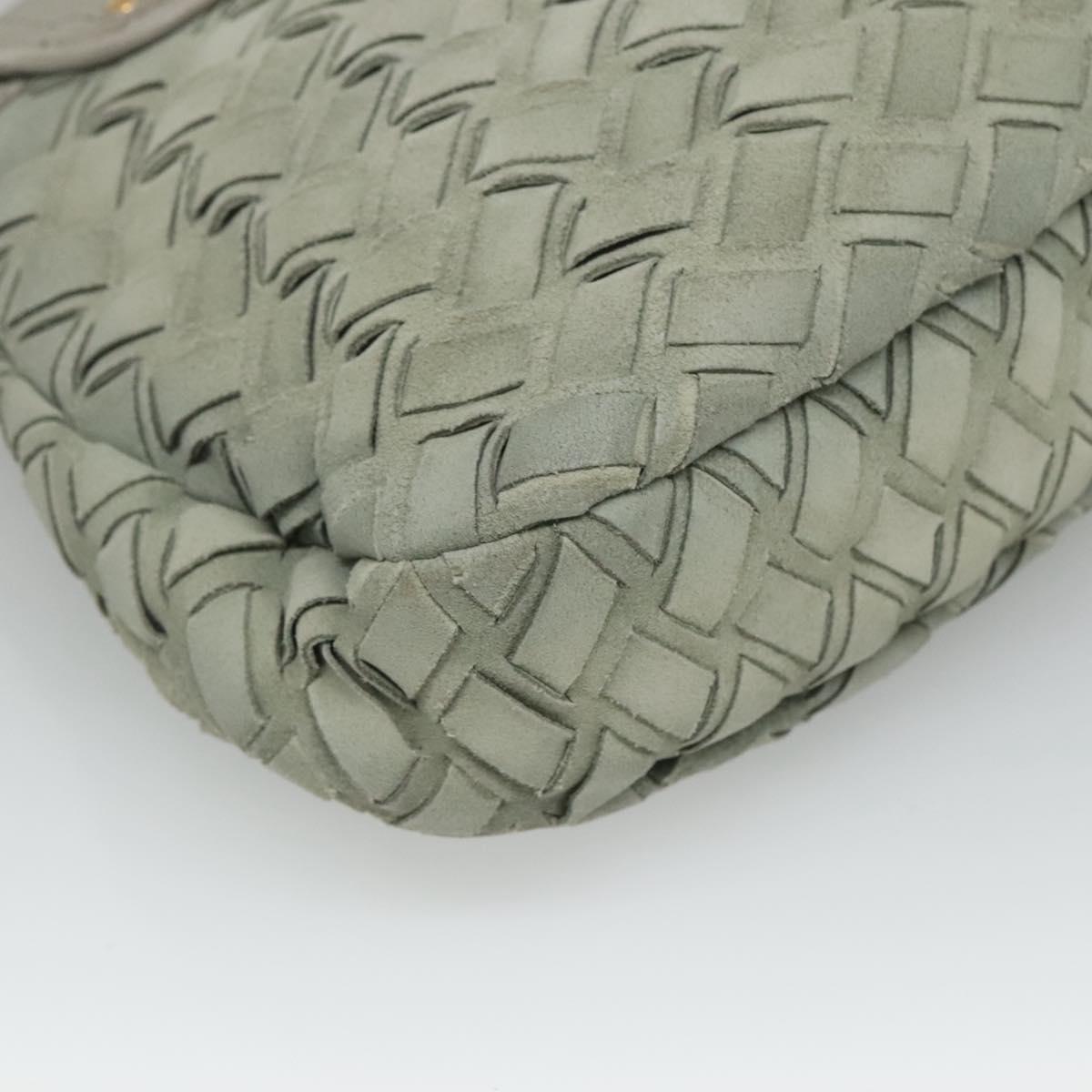 Miu Miu -- Grey Leather Shoulder Bag (Pre-Owned)