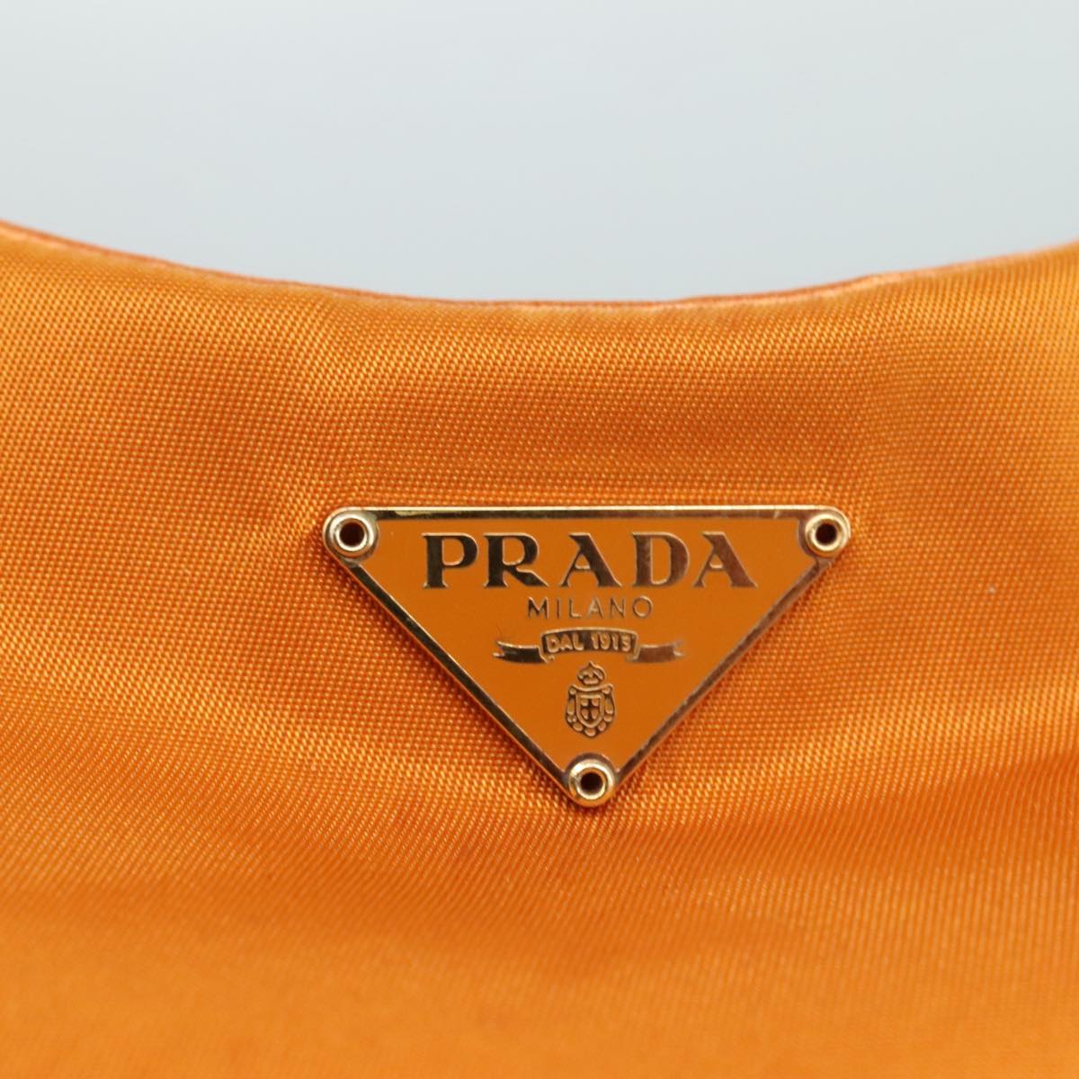 Prada Tessuto Orange Synthetic Shoulder Bag (Pre-Owned)
