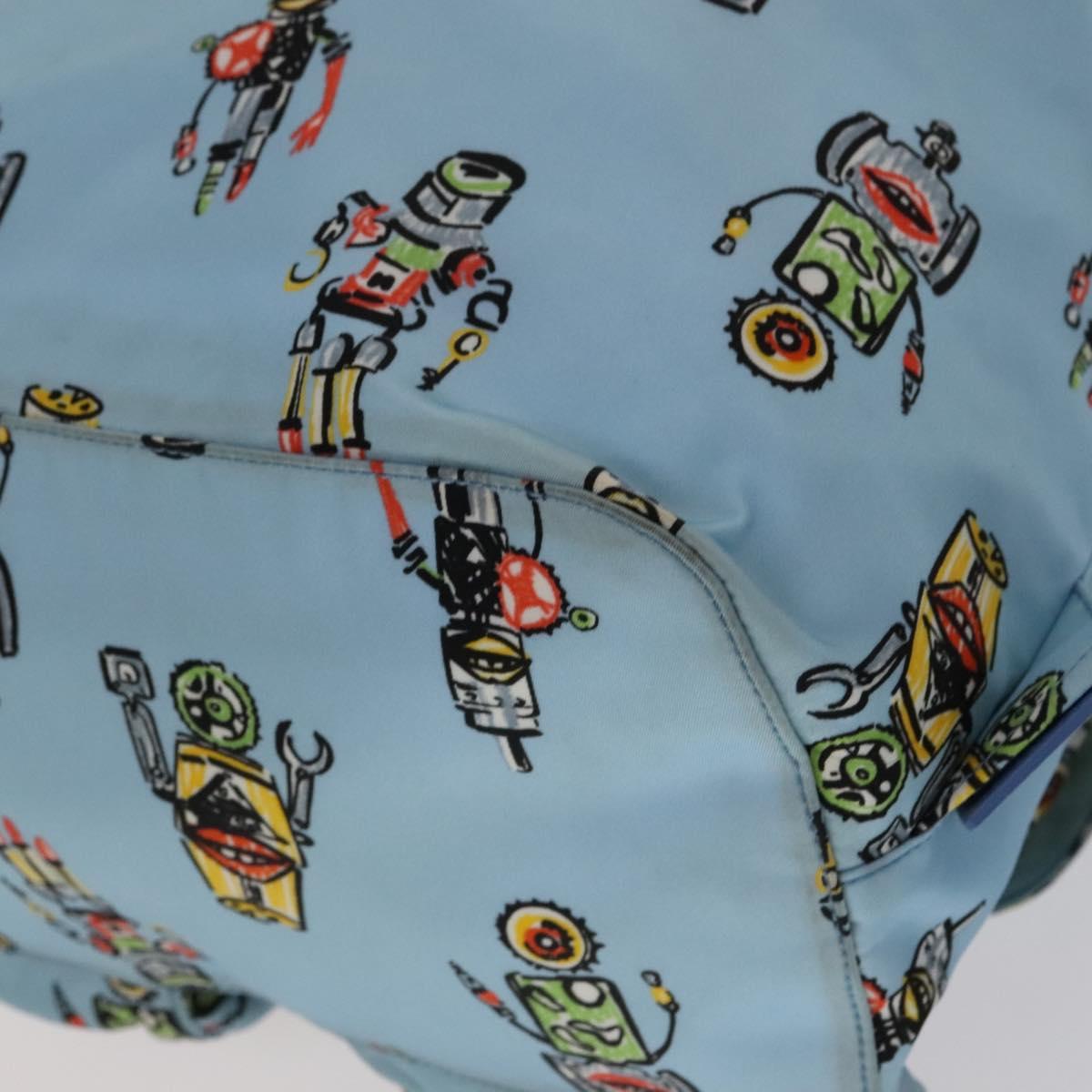Prada Robot Blue Synthetic Backpack Bag (Pre-Owned)
