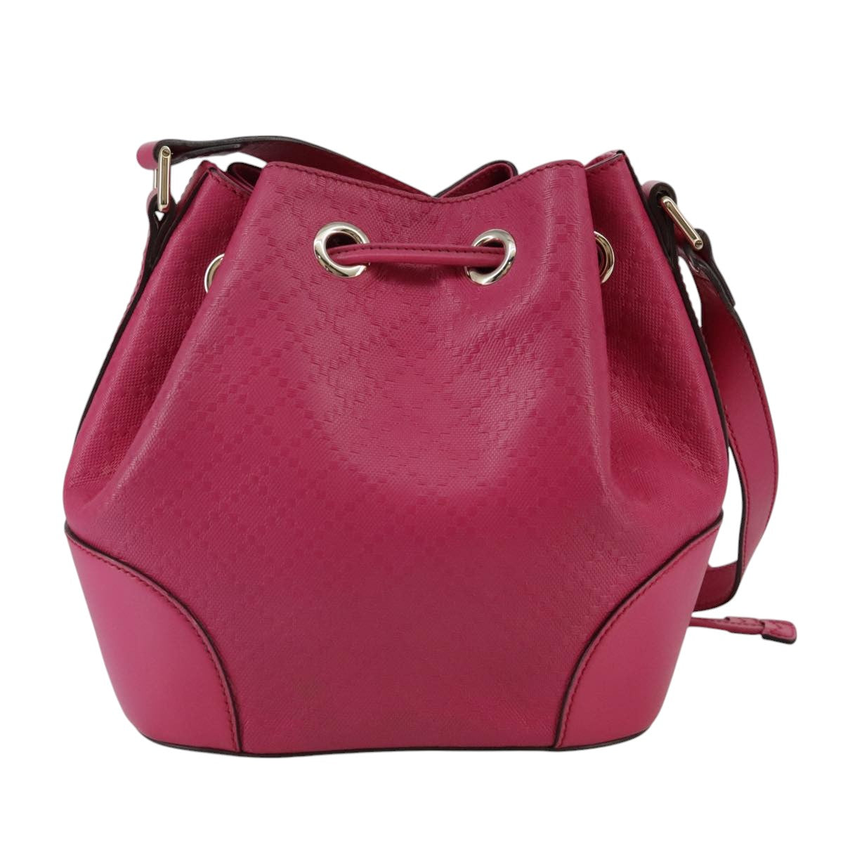 Gucci Diamante Pink Leather Shoulder Bag (Pre-Owned)