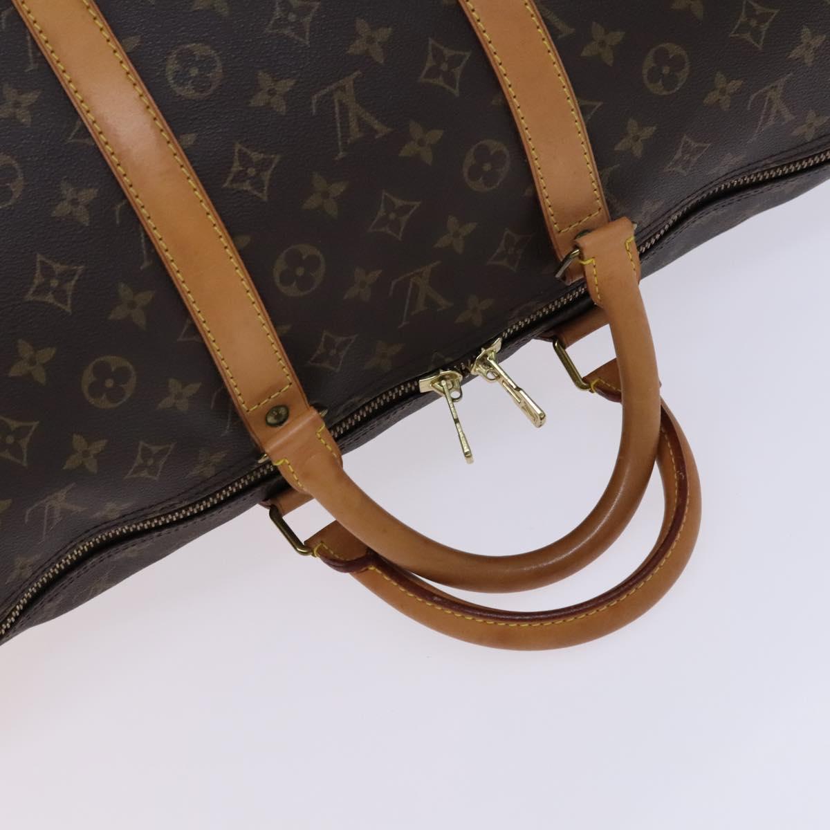 Louis Vuitton Keepall 55 Brown Canvas Travel Bag (Pre-Owned)