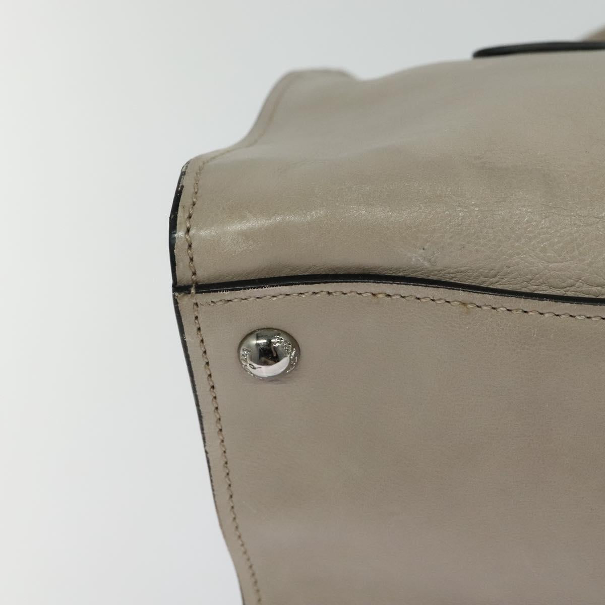 Prada Galleria Beige Leather Handbag (Pre-Owned)