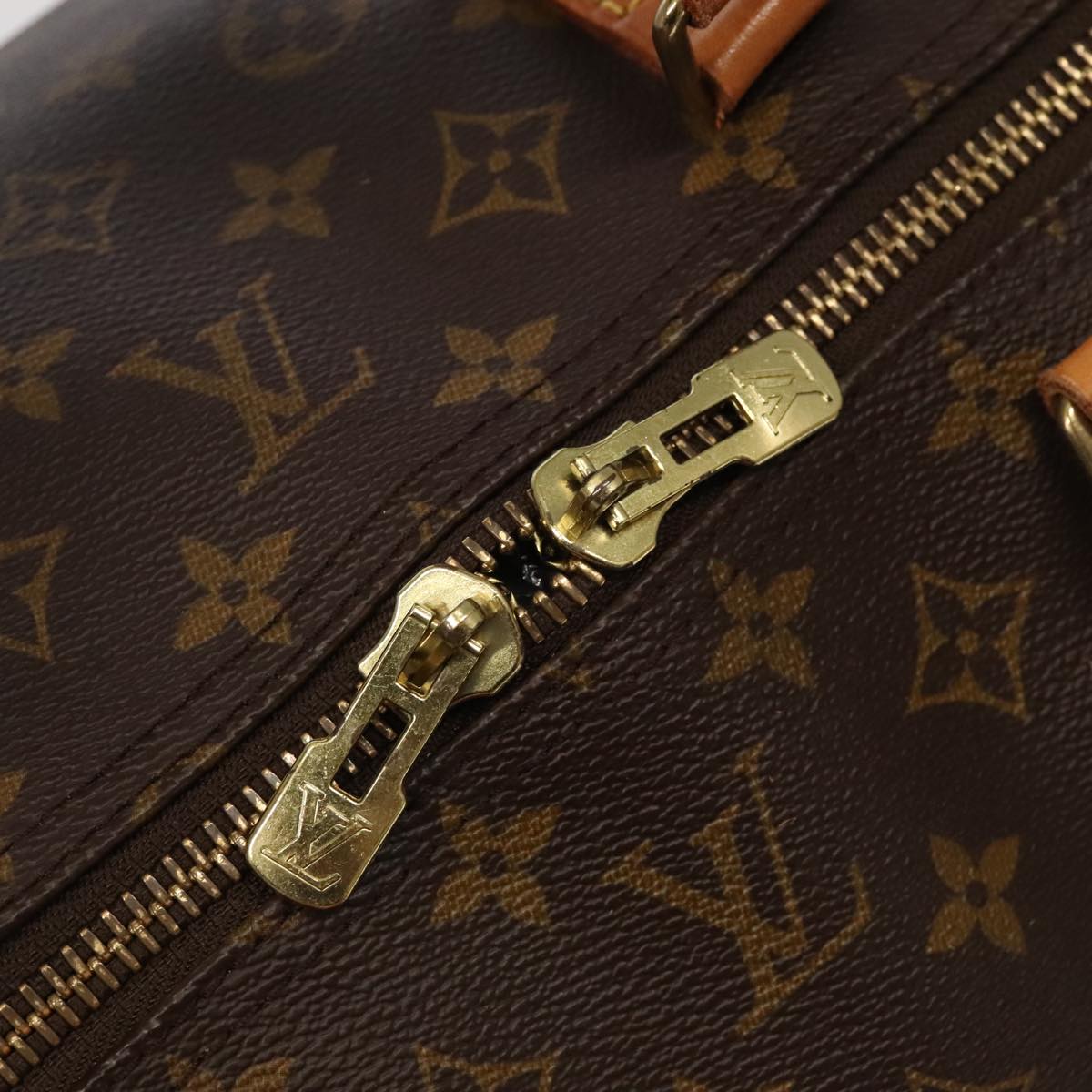 Louis Vuitton Keepall 60 Brown Canvas Travel Bag (Pre-Owned)