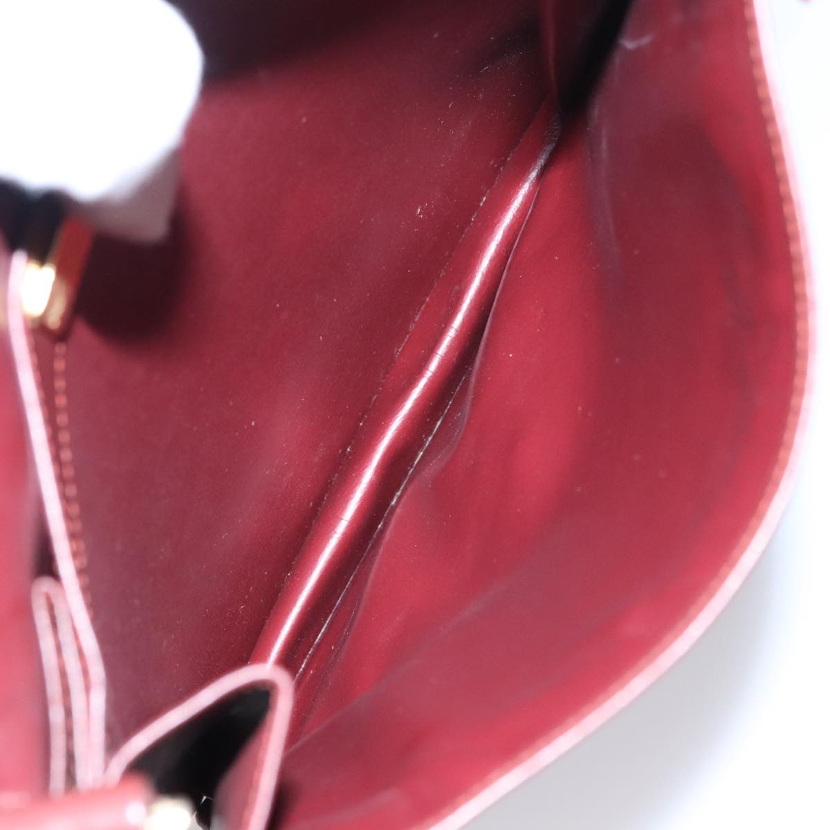 Cartier Must De Cartier Burgundy Leather Shoulder Bag (Pre-Owned)