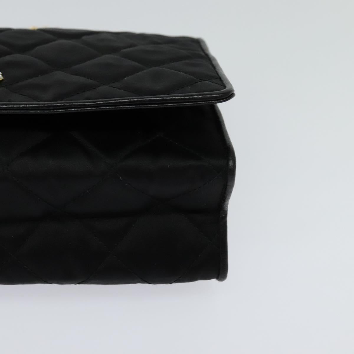 Chanel Black Silk Shoulder Bag (Pre-Owned)