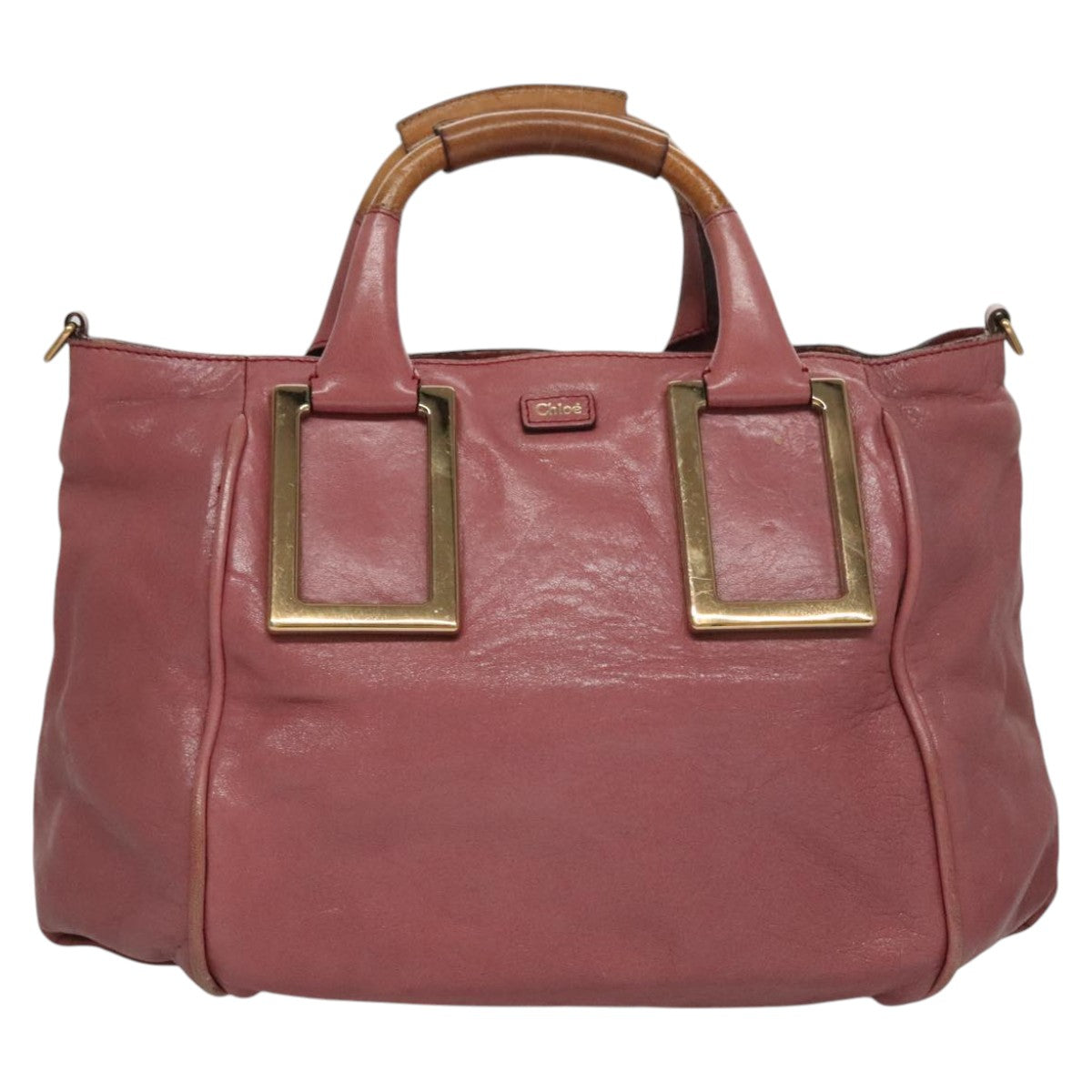 Chloé Ethel Pink Leather Handbag (Pre-Owned)