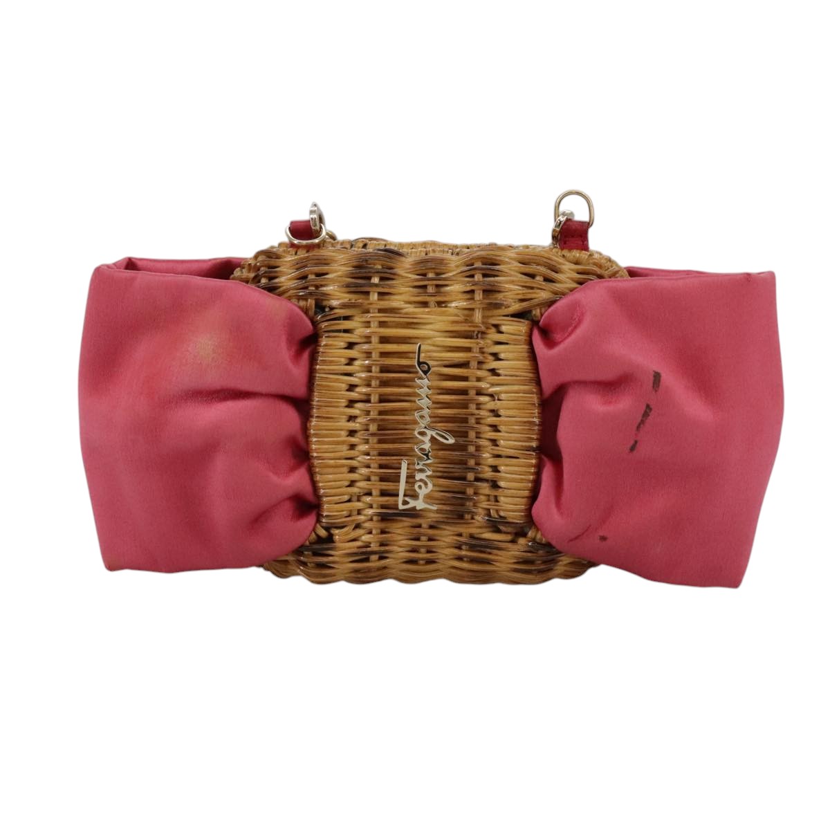 Salvatore Ferragamo Pink Synthetic Shoulder Bag (Pre-Owned)
