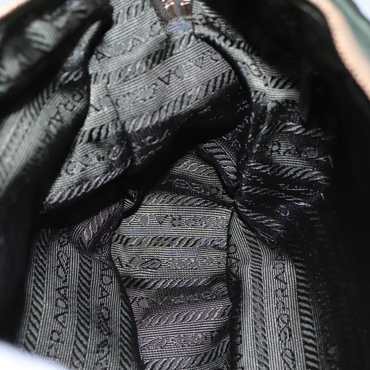 Prada Khaki Synthetic Shoulder Bag (Pre-Owned)