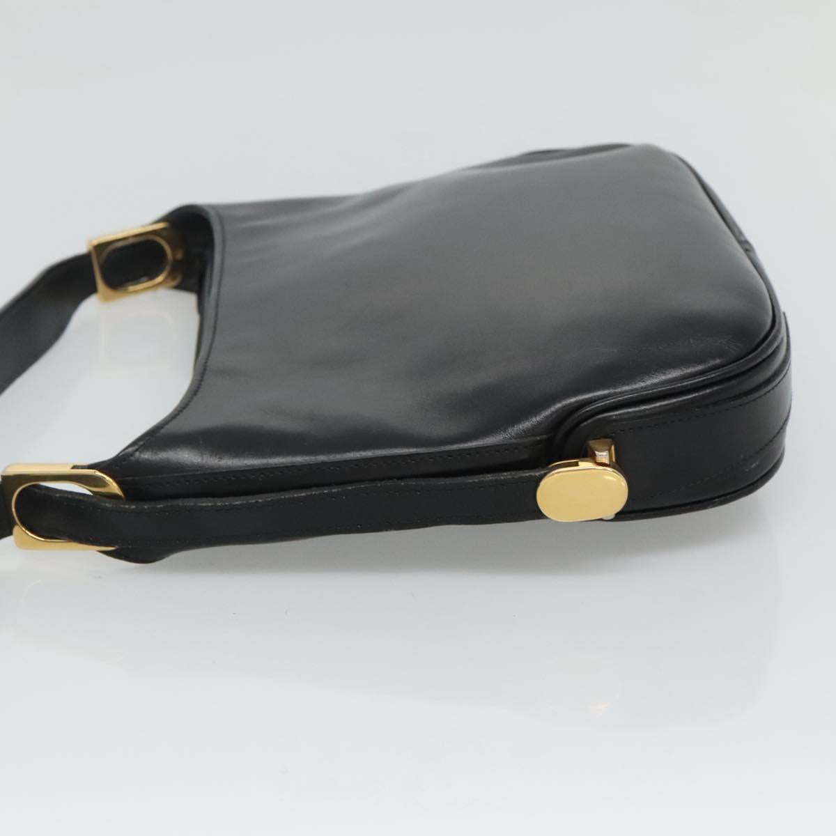 Bally Black Leather Shoulder Bag (Pre-Owned)