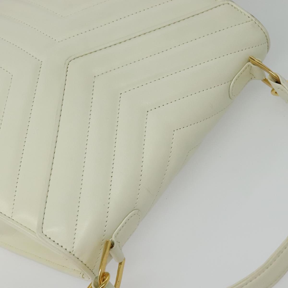 Yves Saint Laurent White Leather Handbag (Pre-Owned)