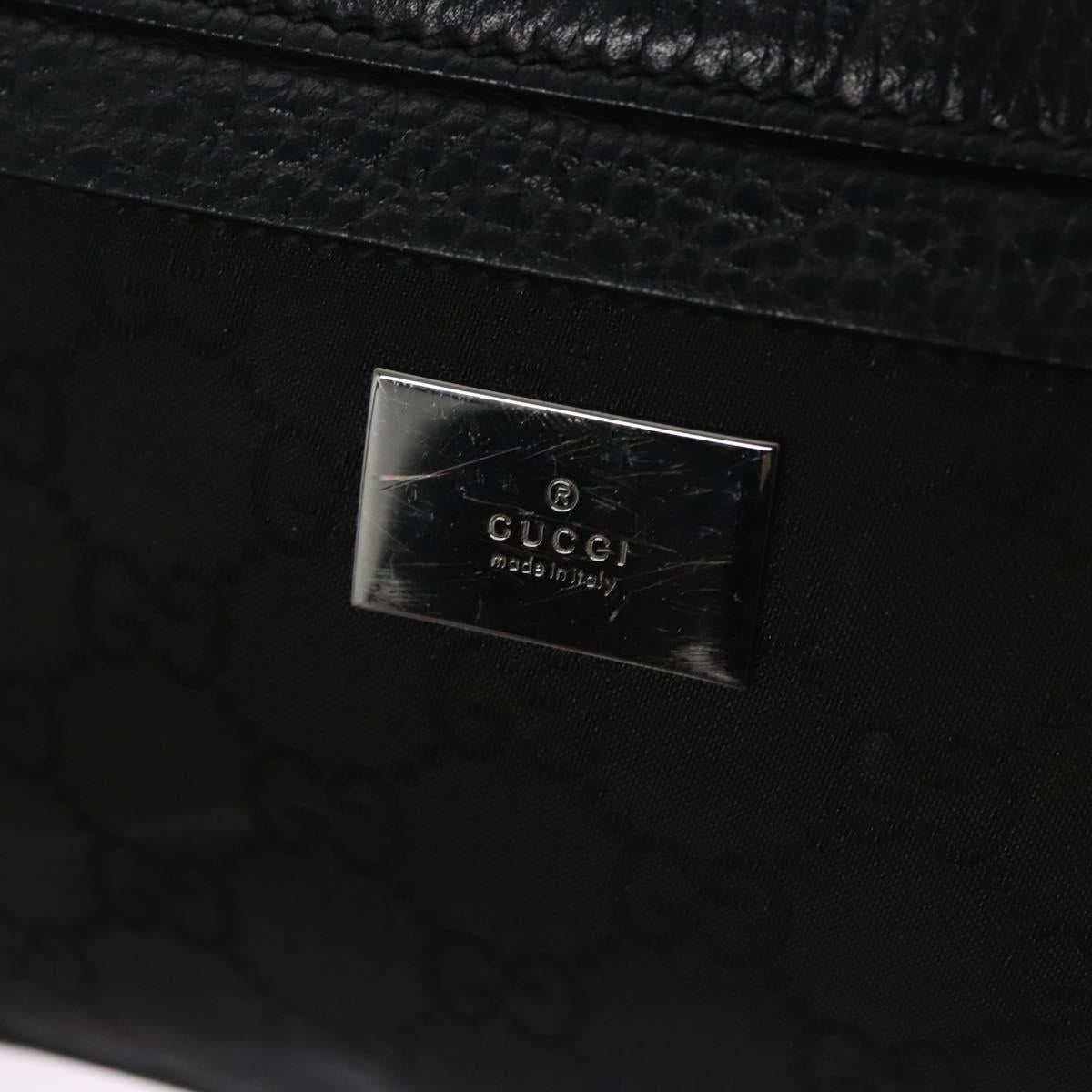 Gucci Gg Canvas Black Canvas Shoulder Bag (Pre-Owned)