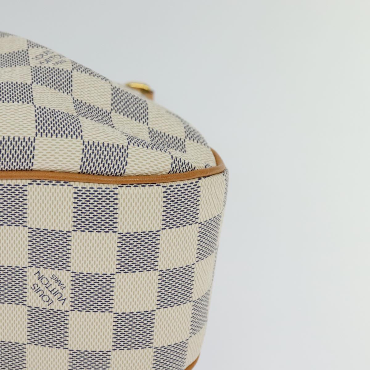 Louis Vuitton Siracusa Beige Canvas Shoulder Bag (Pre-Owned)