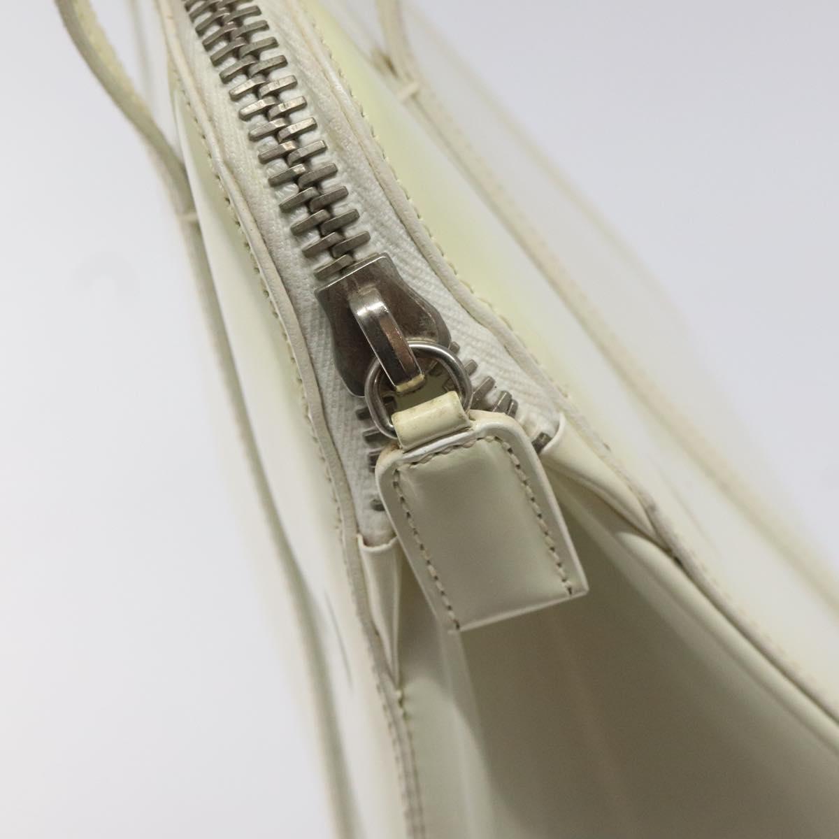 Prada White Patent Leather Handbag (Pre-Owned)