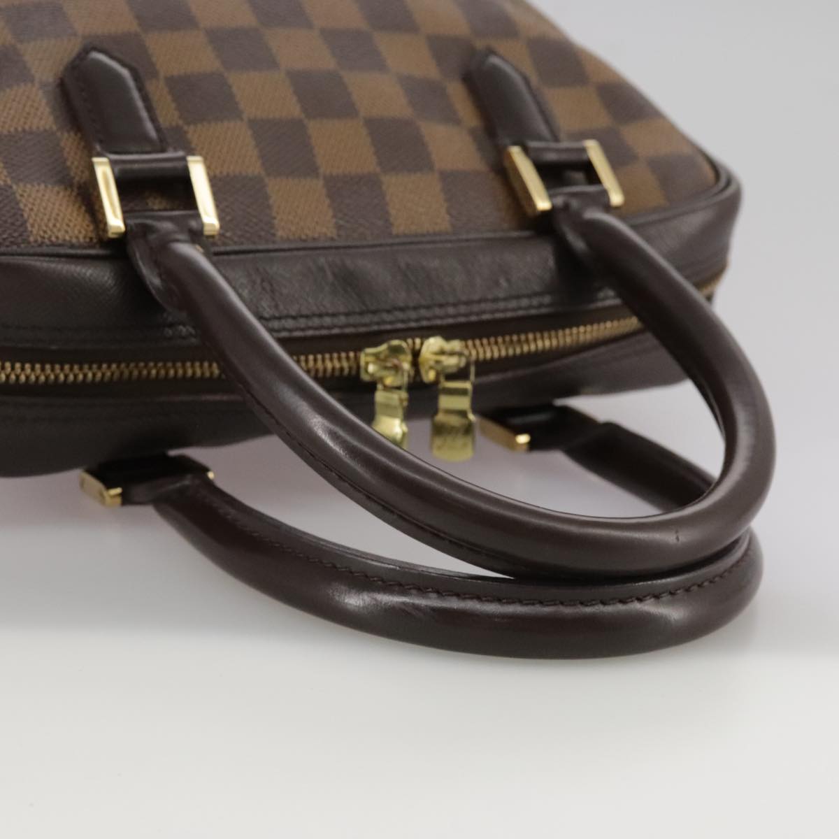 Louis Vuitton Triana Brown Canvas Handbag (Pre-Owned)
